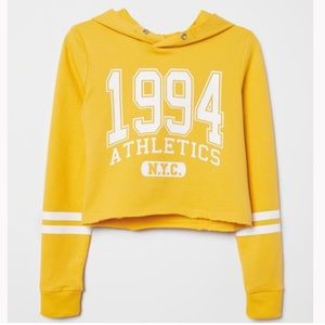 H&M Yellow 1994 Short Hoodie